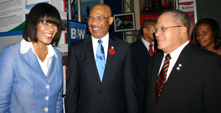 Hon. Arnold Foote meets Prime Minister Portia Simpson-Miller and Governor General Sir Partrick Allen of Jamaica