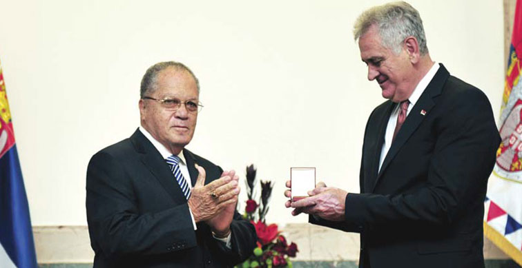 Hon. Arnold Foote meets Serbian President Tomislav Nikolic